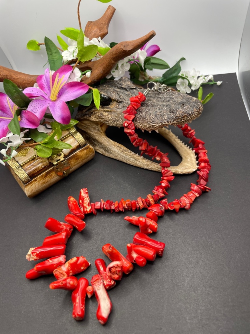 Branch Coral chunky necklace A49